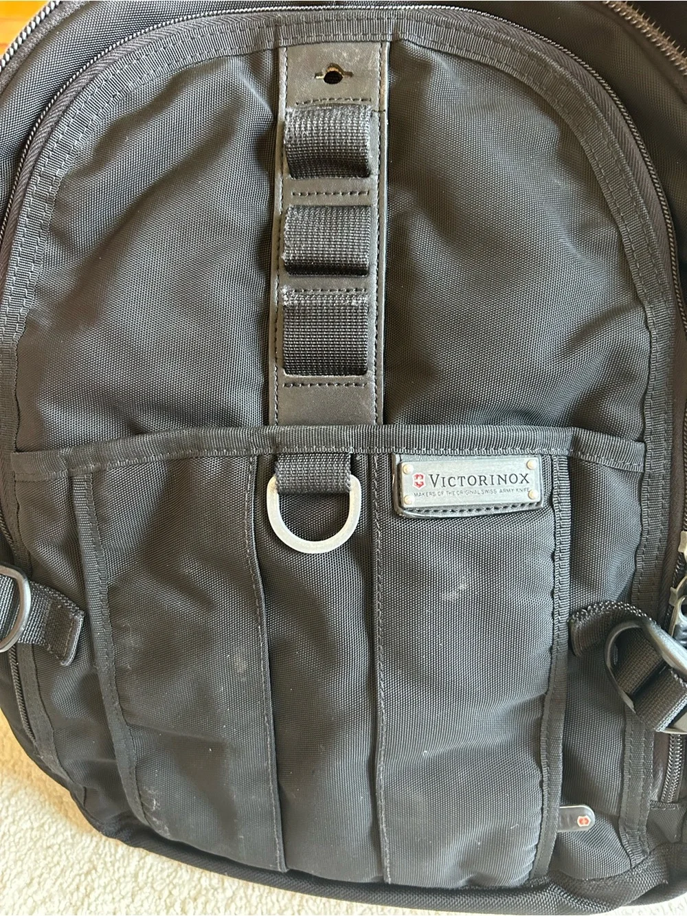 Victorinox Black Compact Tactical Backpack Unisex in Used Condition